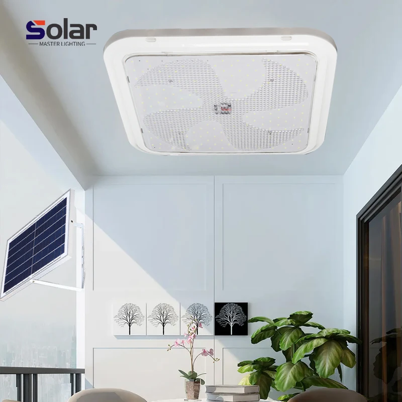 Indoor Solar Led Light House Solar Light For Indoor Square Solar Ceiling Light 100W 200W 300W 400W 500W