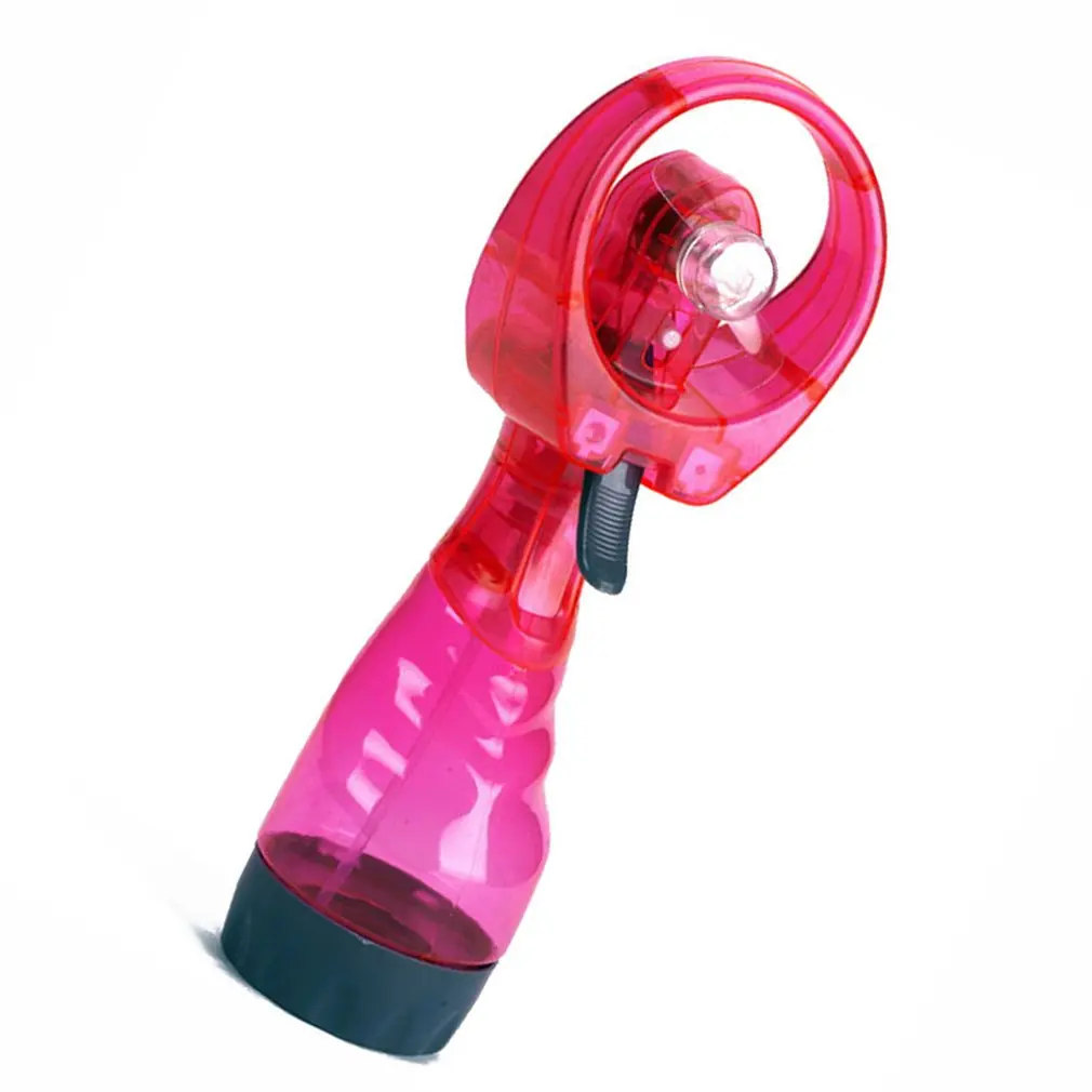 Handheld Mini Water Bottle Spray Cool Mist Fan Plastic Student Sports Fan Outdoor Travel Portable Cooling Spray Fan