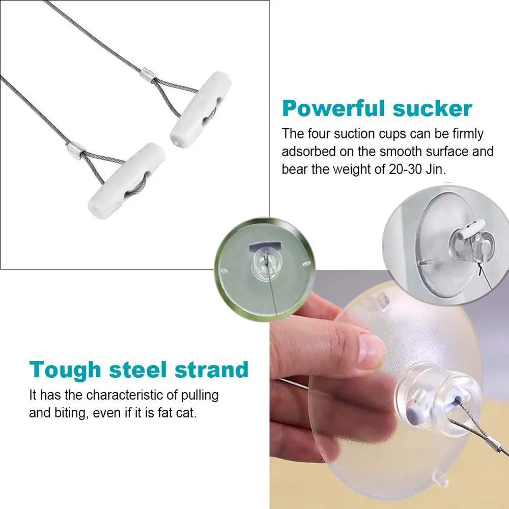 Hammock Window Seat with Durable Heavy Duty Suction Cups Cat Bed