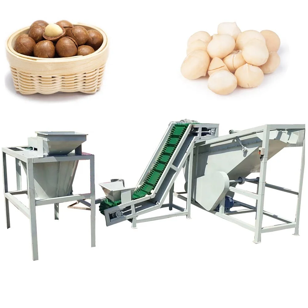 Macadamia Nut Cracker Shelling Peeling Machine
