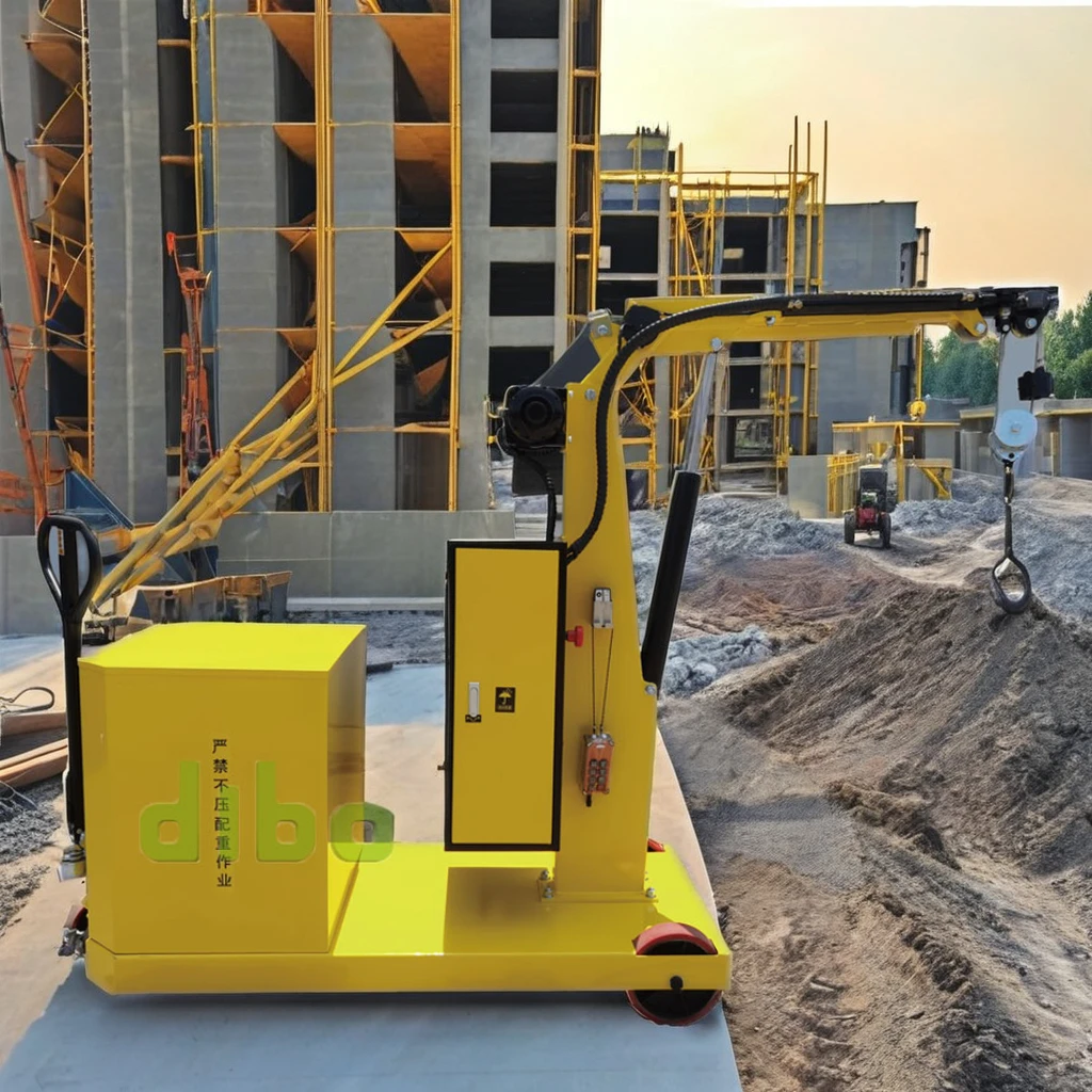 High Quality Cost-effective Warehouse Lifting Machine Battery Hydraulic Engine Hoist With 1 Ton Of Powerful Lifting Capacity