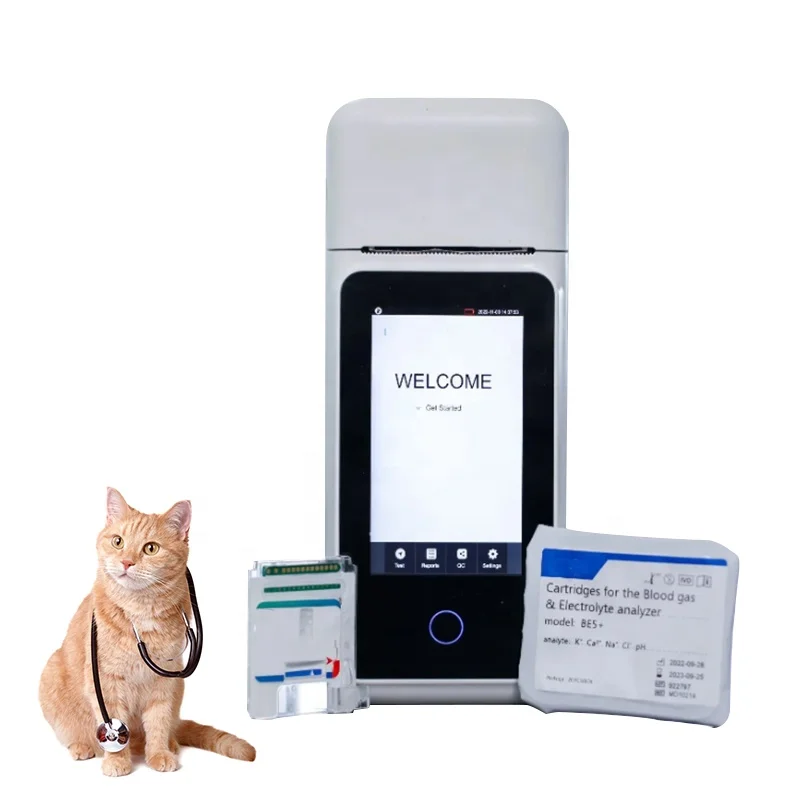 YSTE-VG1 Ysenmed Veterinary Automatic Blood Biochemistry Analyzer Electrolytes Animal Analyzer Blood Gas Analysis Veterinary