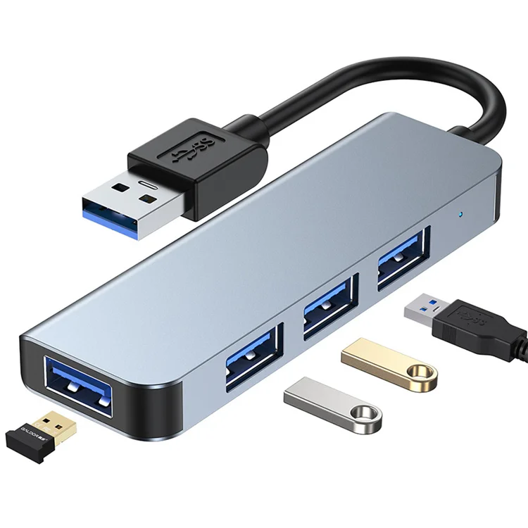 Private Module Mini Type-C Hub USB 3.0 USB HUB Splitter 4 in 1 Type-C Aluminium Alloy Expander Docks