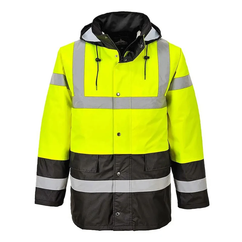 Custom Reflective Jacket Long Sleeve Safety Shirt Reflective Safety Jacket Fluorescent Hi Vis Reflective Workwear