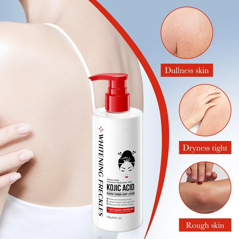 Kojic Acid Niacinamide Organic Dark Skin Brightening Whitening Body Lotion