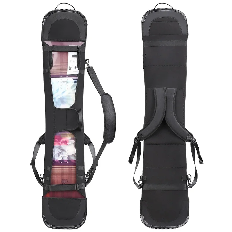 Custom Logo Adjustable Travel Neoprene Soft Protection Snowboard Sleeve Cover Case with Shoulder Strap&Pocket