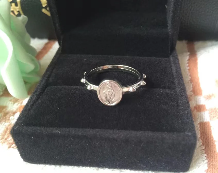 Assorted Sacramental Gift Divine Mercy Miraculous Medal Rosary Finger Ring