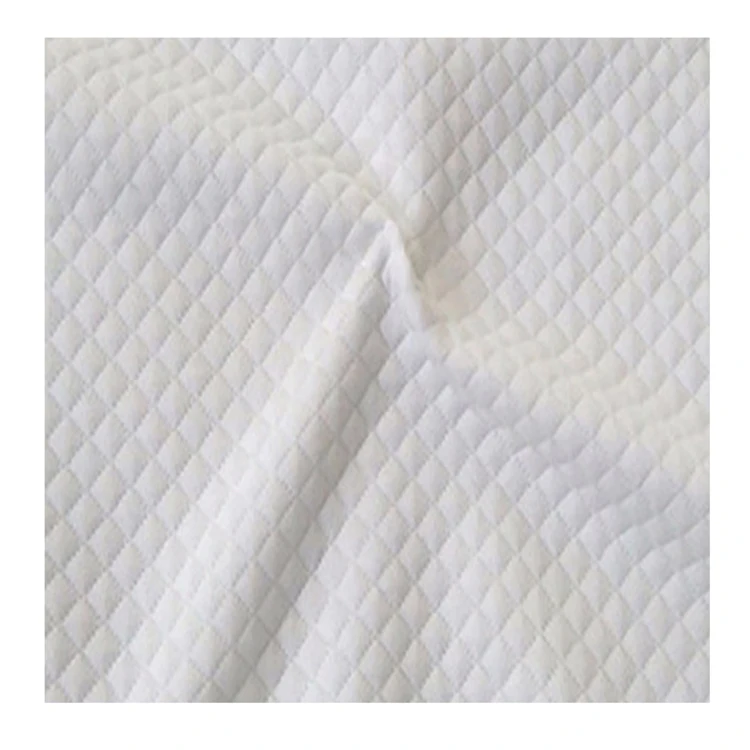 Fashion china wholesale flame retardant memory breathable knitted jacquard air layer mattress ticking fabric