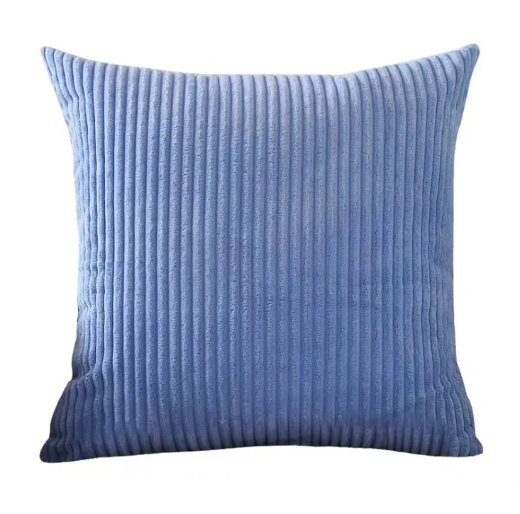 Soild Soft Textured Corduroy Cushion Cover Striped Throw Pillows Cases Farmhouse Pillow Covers