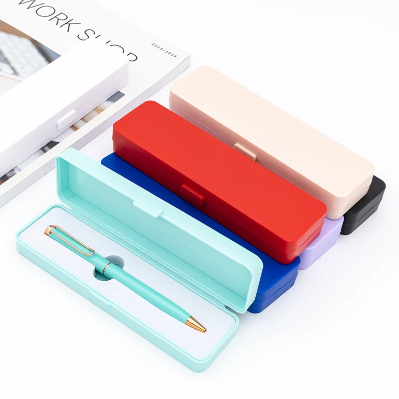 Plastic ball pen Box Plastic Colored Pencil Case PP Pen Box