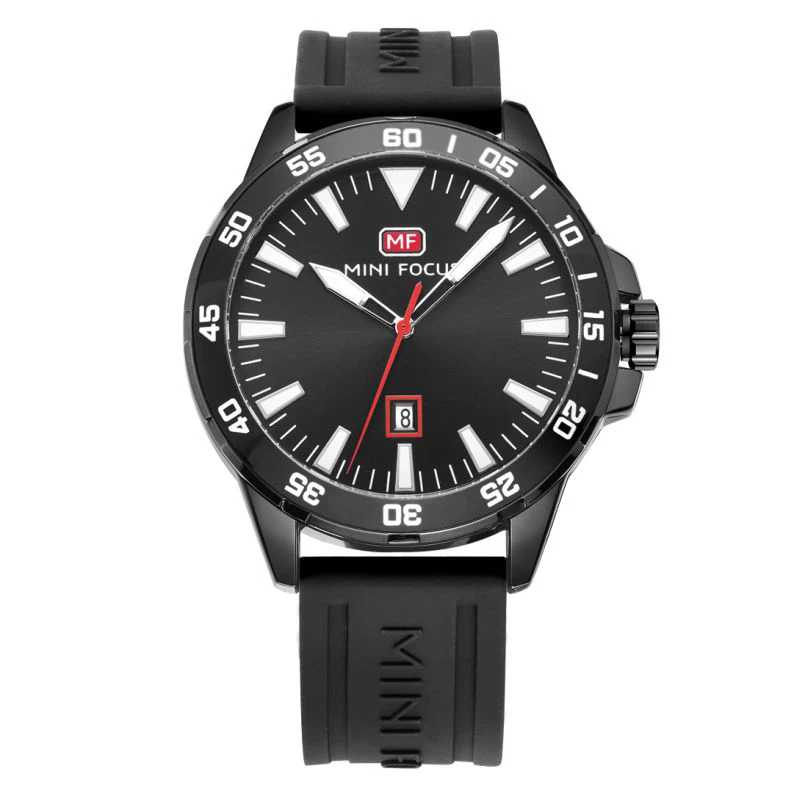 2024 popular design navy blue simple mens japan movt quartz watches relojes para hombres silicone strap mini focus watch