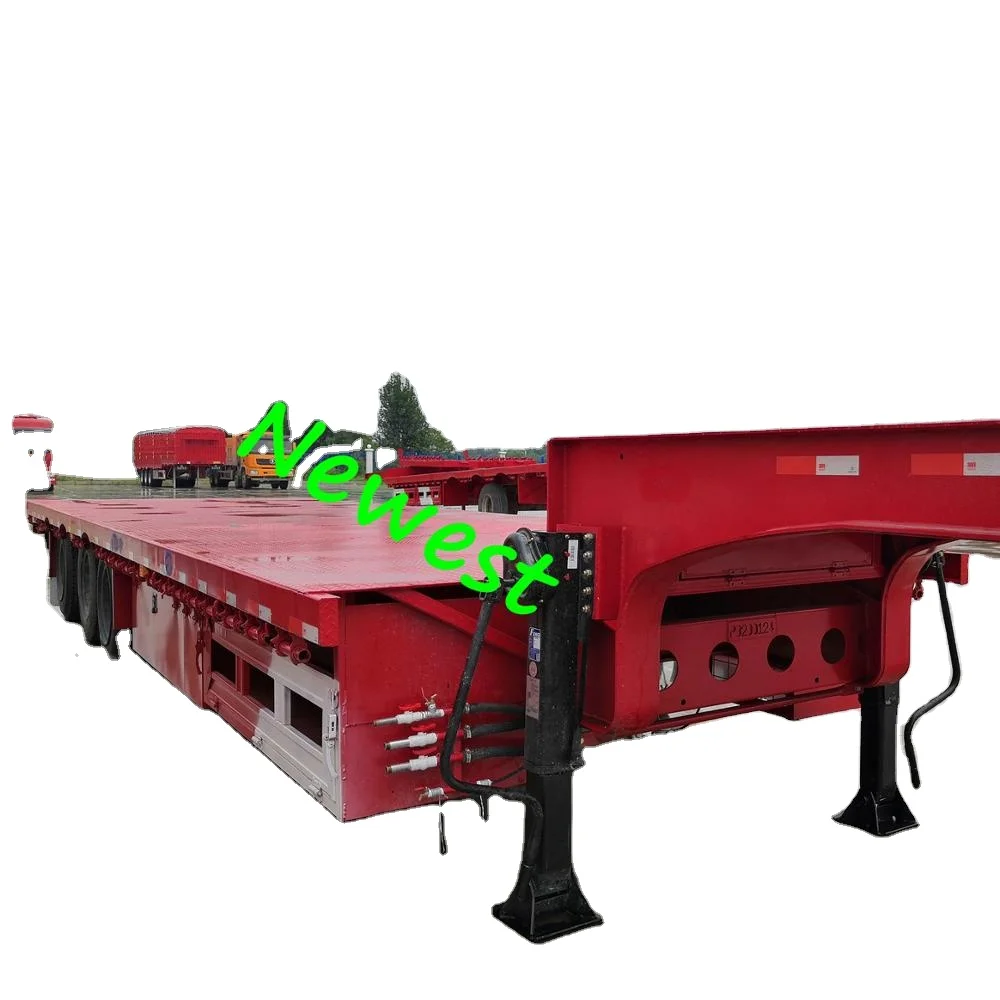 design 40ft flatbed trailer flatbed low semitrailer special use generator set QSK95 series engine OYJD Trailers