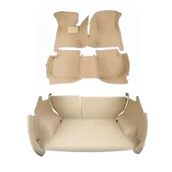 Free shipping Colorful Full Set Decorative Car Floor Mats and Trunk Mats for Custom Audi S1S3 S4 S5 S6 S7 S8 SQ5 TT  Car Mats