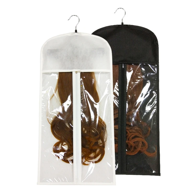 Оптовая продажа сумки для хранения волос на заказ нетканые мешки атласная сумка парика с