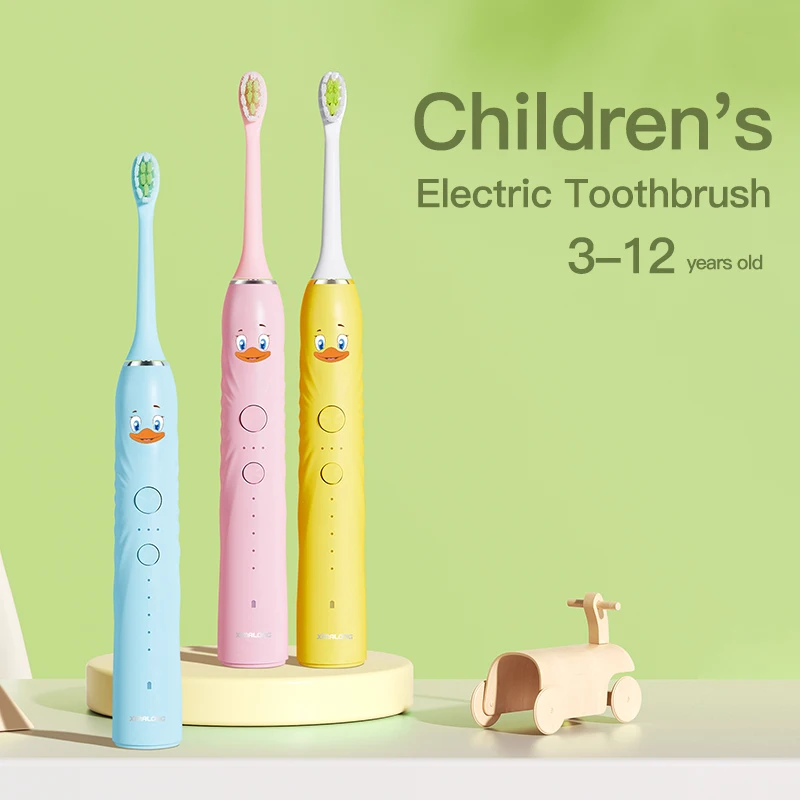 2024 Toothbrush and toothpaste set Ipx7 Waterproof Portable Smart Automatic Electric Toothbrush For Kids