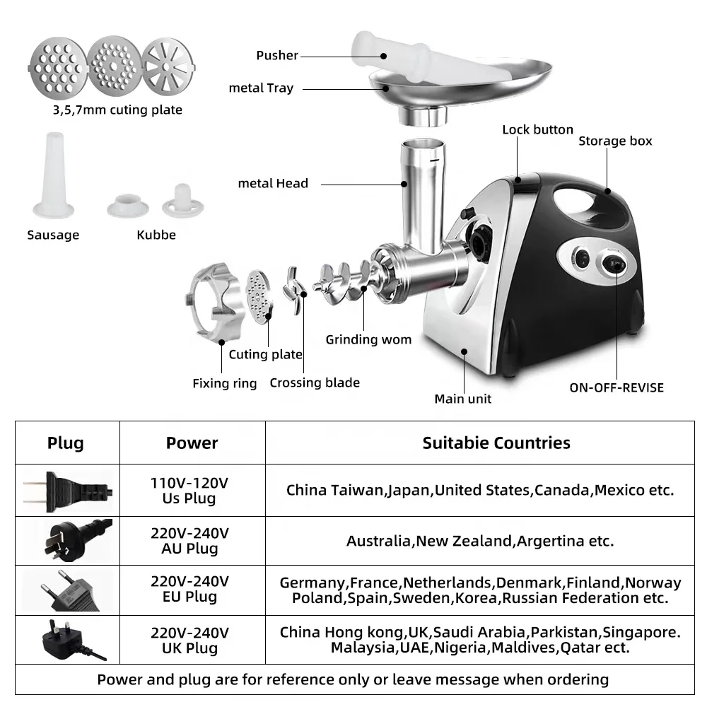 Portable Household use commercial electric meat grinder