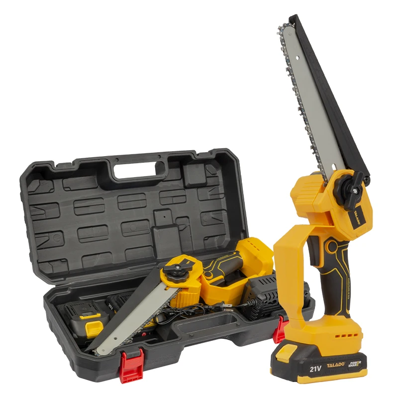 6/8/10inch Factory Supplier Outdoor wood cutting tool Cordless electric chain saw with battery  Brushless Rechargeable Chainsaws