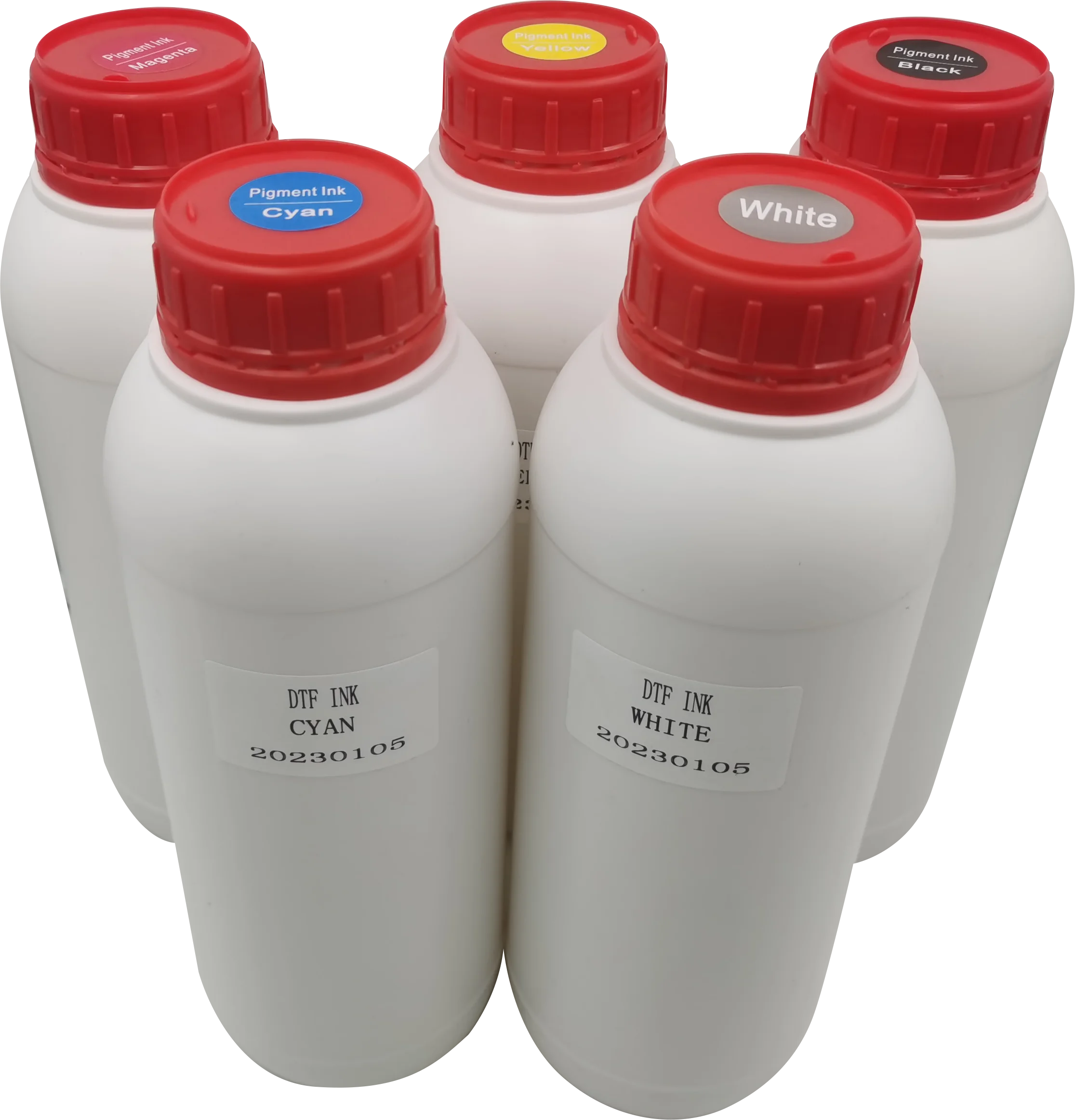 Chungkao Manufacturer Premium Bulk 1000ML CMYK DTF PET Film Ink Compatible for Epson DX5 DX7 TX800 XP600 4720 5113 Print Head