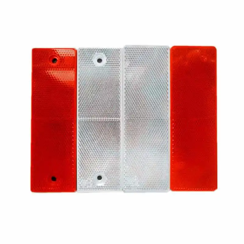 Bike Trailer Truck Boat Marker Round Rectangle Amber Reflector Lamp Adhesive Tape