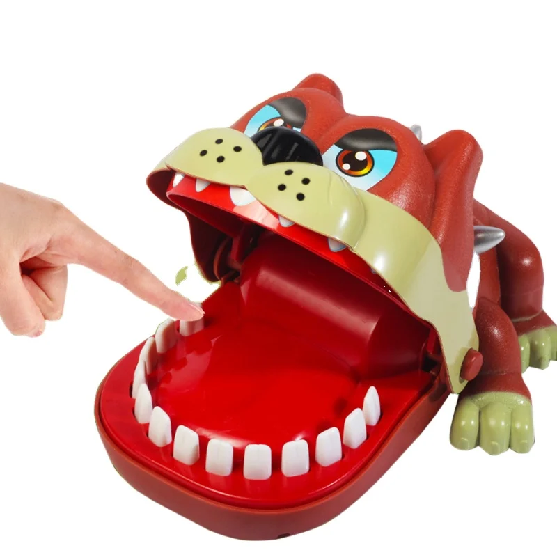 2020 Funny Lucky Dog Bite Finger Game Toy Big Mouth Biting Tricky Toys Table Game