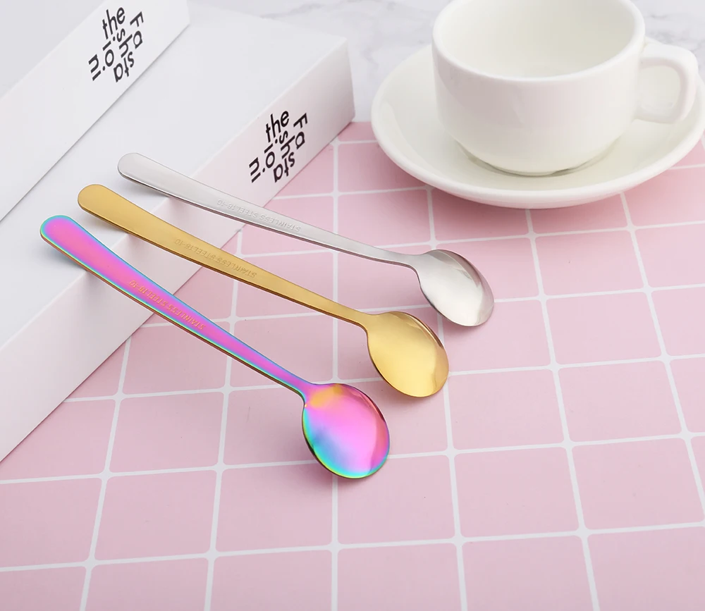 
stainless steel 304 Creative Condiments Multi-Purpose Kitchen tea Spice Seasoning Salt Sugar dessert appetizer seasoning Spoons 