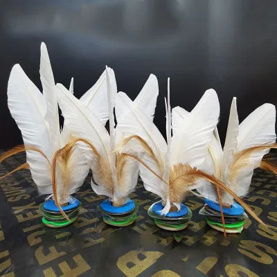 Kick Shuttlecock Chinese Jianzi Colorful Feather Foot Kick Hand Wheel Fancy Feather Shuttlecock Fitness Entertainment