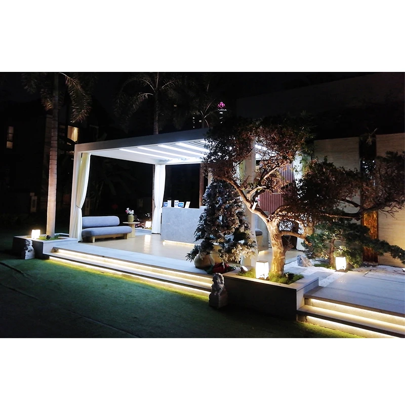 Adjustable Terrace Roofing Pergola Retractable Pergola Aluminum Usine Aluminum Garden Metal Aluminum Pergola