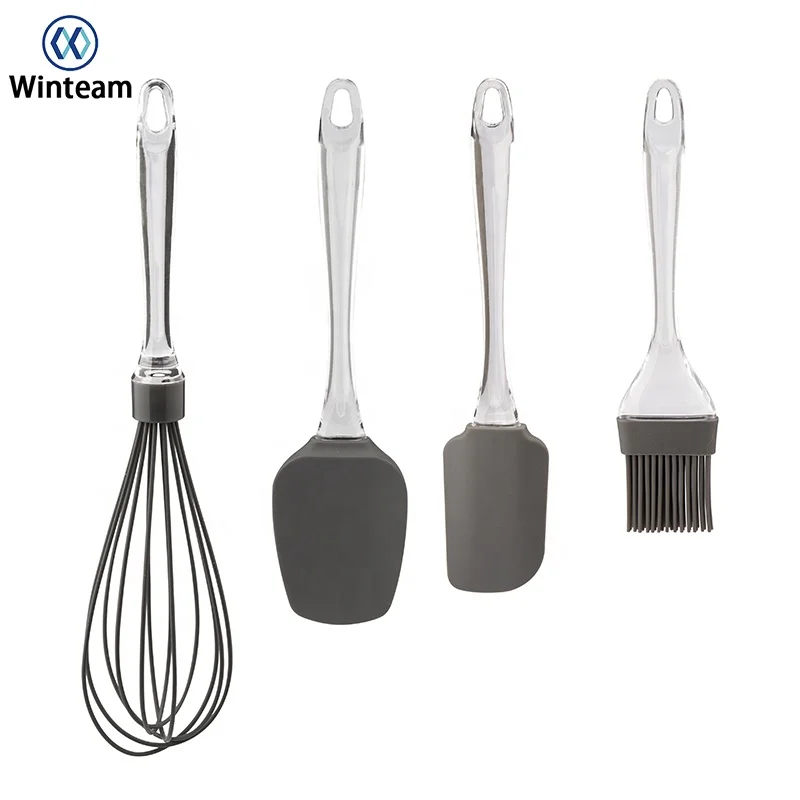 Лучшие кухонные инструменты аксессуары 4 шт. силиконовая кухонная посуда кухонные принадлежности набор
