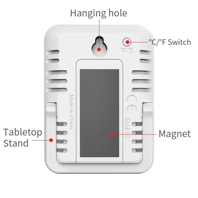 Mini Temperature Gauge Humidity Meter Temperature sensor Indoor Digital Thermometer