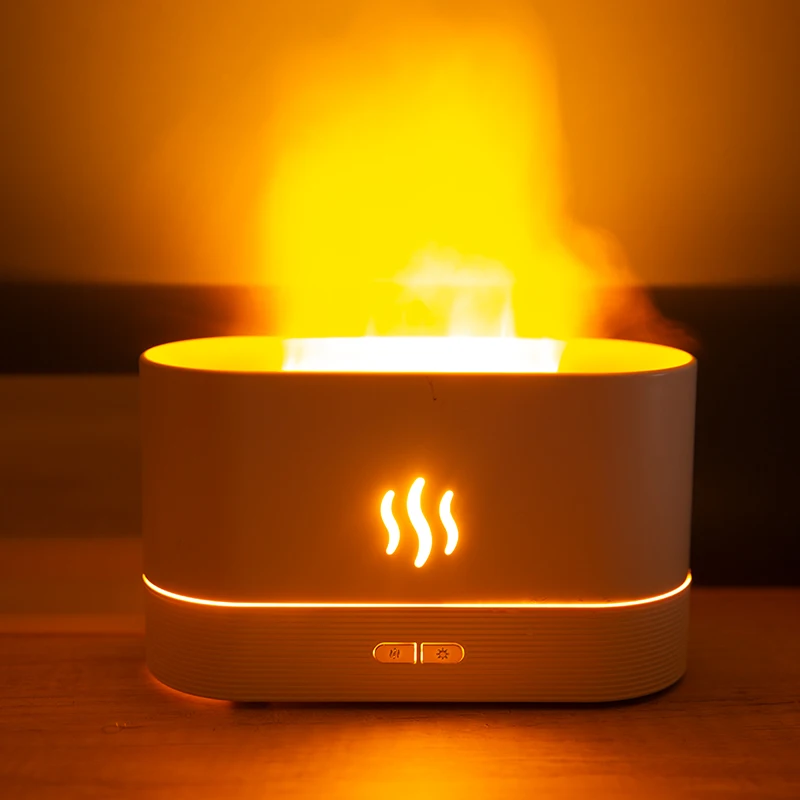 Новейший настольный Usb 180 мл резервуар для воды эфирное масло мини пламени увлажнитель бытовой имитации арома-диффузор