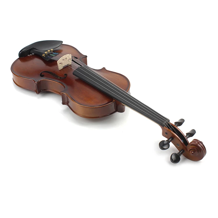 made in china half handmade flamed back violin with music instruments hard case
