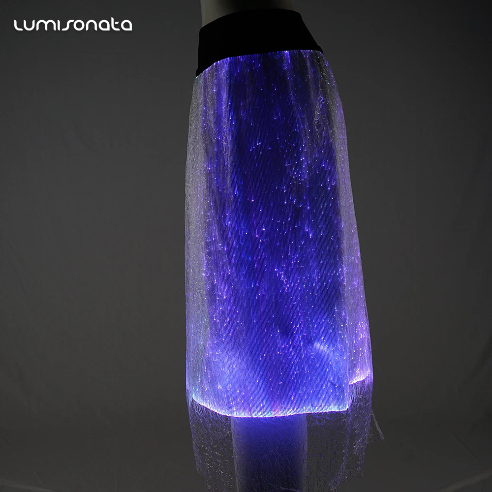 luminous fiber optic professional sexy arab belly dance costume led club dress