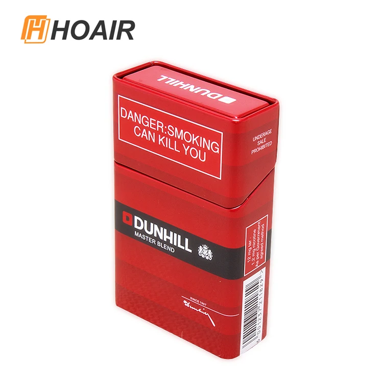 Wholesale customized printed logo fashion Wholesale rectangle shape cigarette tin box cigarette box case cover