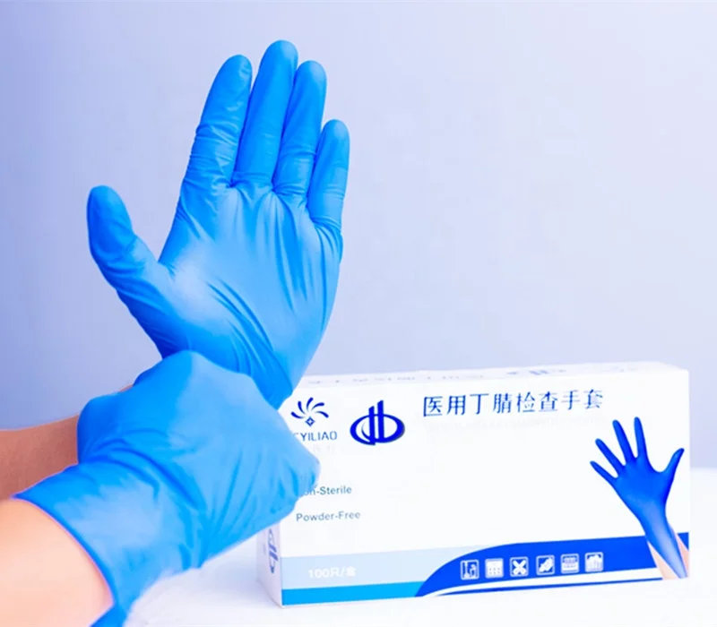 Sterile Gloves Latest Design Rubber Nitrile Powder Free Gloves SGS Disposable Premium Ozone 3 Years OEM Service Accepted Class I