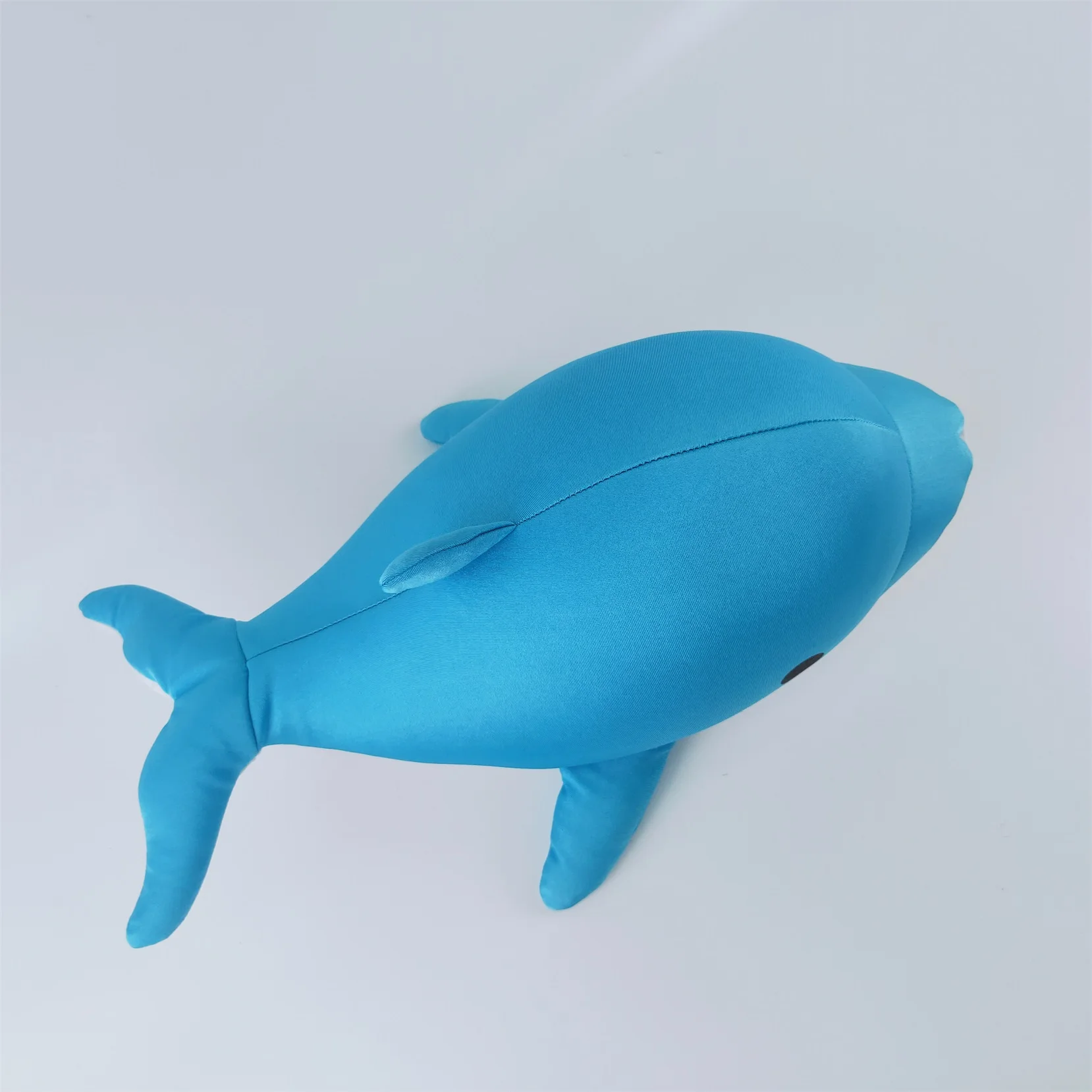 Cheap price super soft light dolphin cushion cute blue sea animal pillow stuffed with EPS foam beads soft dolphin toy