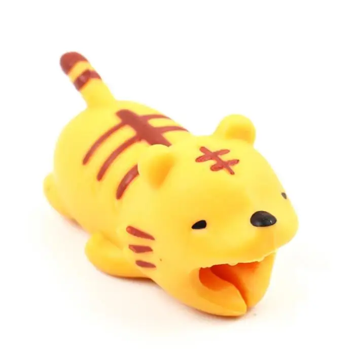 Animal Bite USB Cable Protector Cable Organizer Data Line Management Charging Safe Protection Cable Winder For iPhone