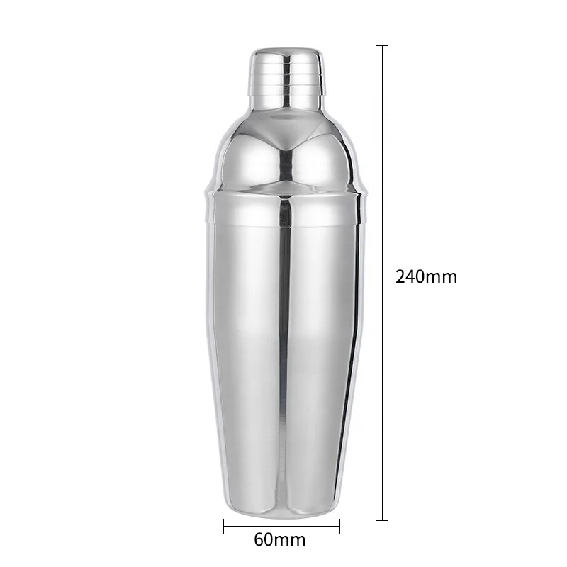 750ml Professional Bar Tools kit Shaker/Jigger/Muddler/Strainer Stainless Steel Cocktail Shaker Set with Stand