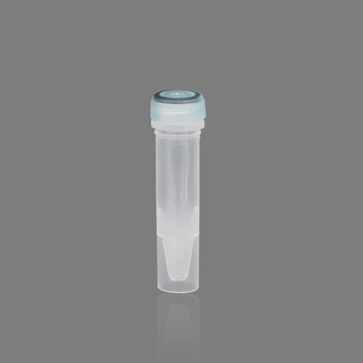Transparent 1.5ml cryovial tube cryotube with external screw cap