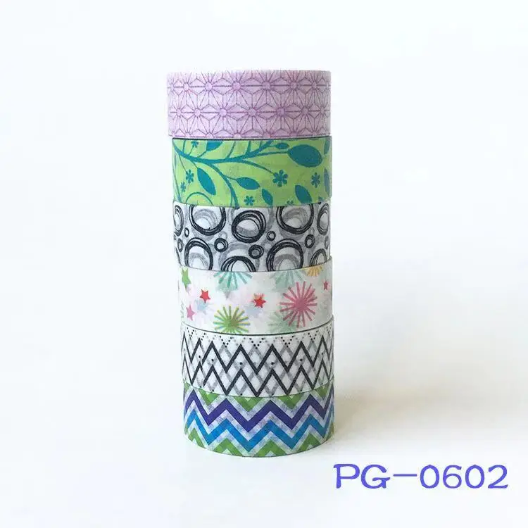 6 Rolls Washi Tape Set,Decorative Washi Masking Tape Set for DIY Crafts and Gift Wrapping (mix)