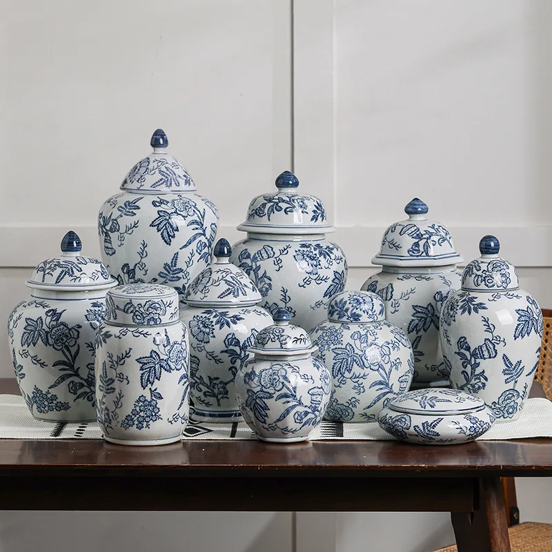 Chinese Factory Cheap Storage Jar Ornaments Jar Vase Large White Ceramic Ginger Jar