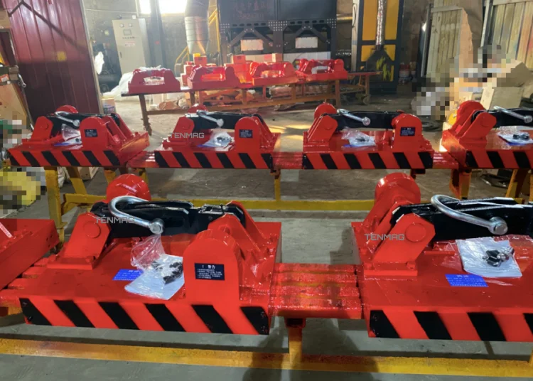 ISO Certificated Factory 0.5T - 5 Tons Steel Plate Permanent Magnetic Lift Crane Automatic Heavy Duty Lifting Magnet