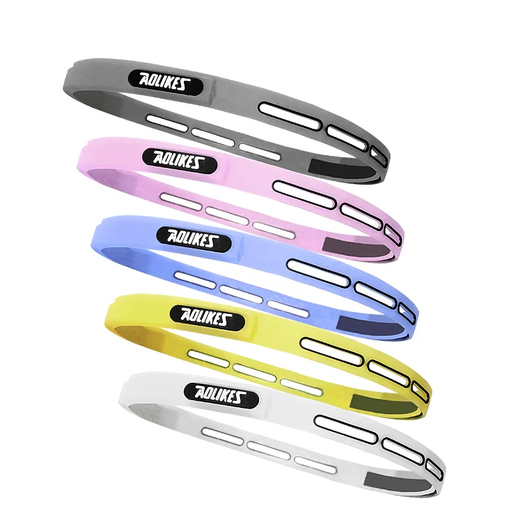 Amazon hot sale high quality adjustable elastic sweat resistant headbands