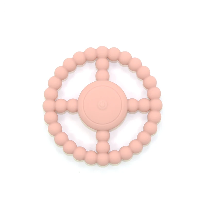 100% Food Grade Silicone Vibrating Teething Chewing Toys 100% BPA Free Silicone Baby Vibrating  Teether