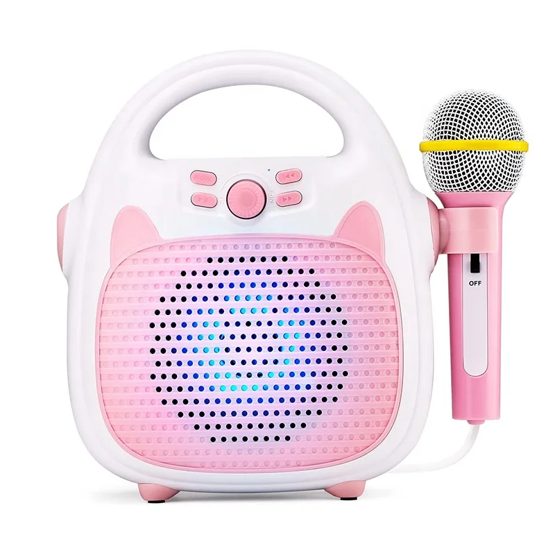 Mini Portable Kids Karaoke Machine Microphone USB KTV Singing Musical Toys Player For Kids Children Christmas Gift