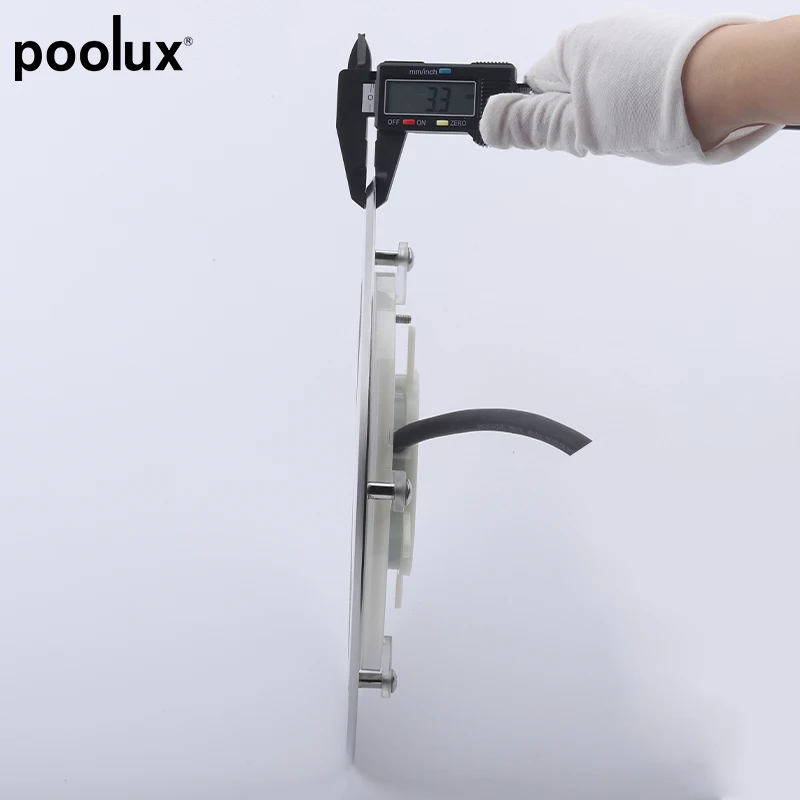 Poolux Patent  Slim Flat 18W RGB smartphone IP68 Underwater Light Resin Filled Led Swimming pool lamp LED Piscina