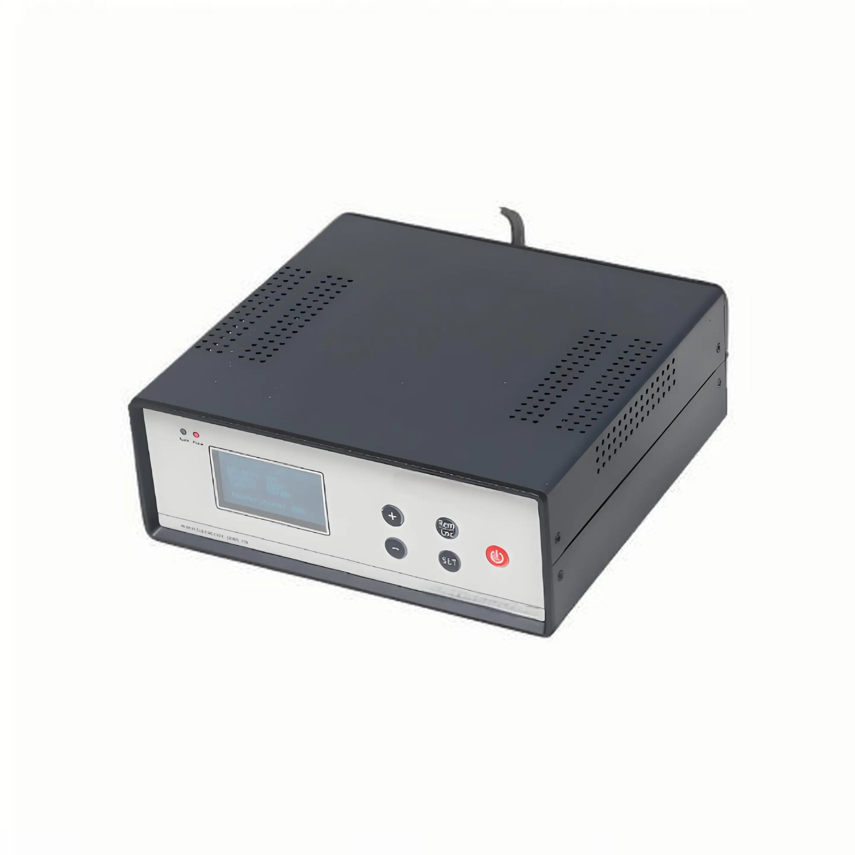 Ultrasonic transducer external box system for conversion of electrical energy and mechanical energy