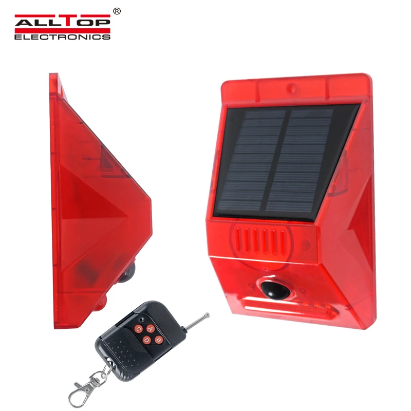 ALLTOP Zhongshan Original Supplier Hot On Sell ip65 Solar Alarm With Remote Controlled Home Security Alarm