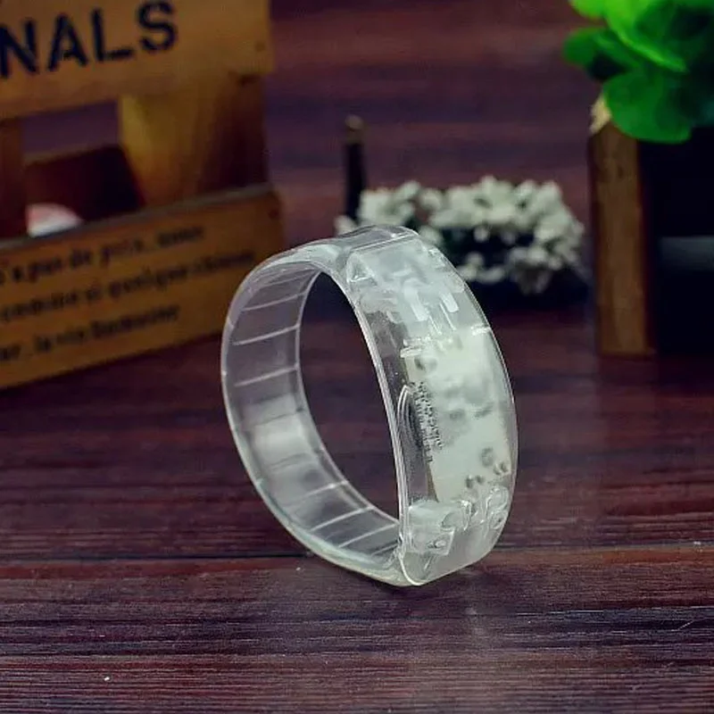 Concerts Hot Selling Flashing Colorful Multi Color Sound Activated LED Wristband 3 Flashing Modes