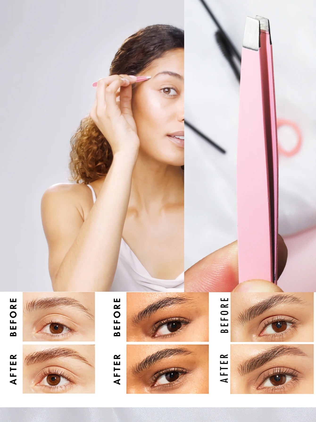 Онлайн Лидер продаж, 5 шт. пинцетов для стрижки бровей, набор кистей для бровей