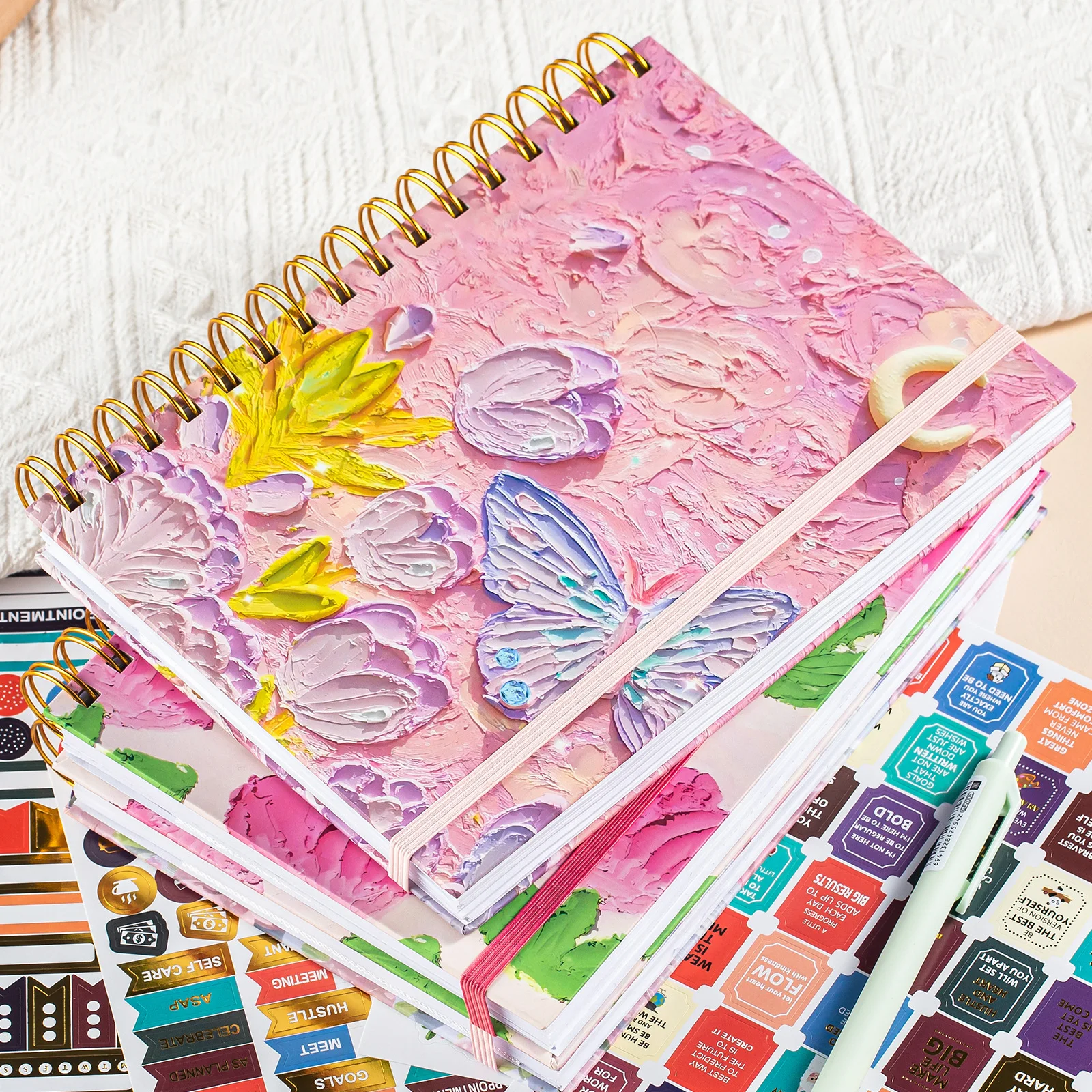 Hot Sale spiral binding A5 notebook thickened art student high-value notebook artistic oil painting notebook for Kids adult